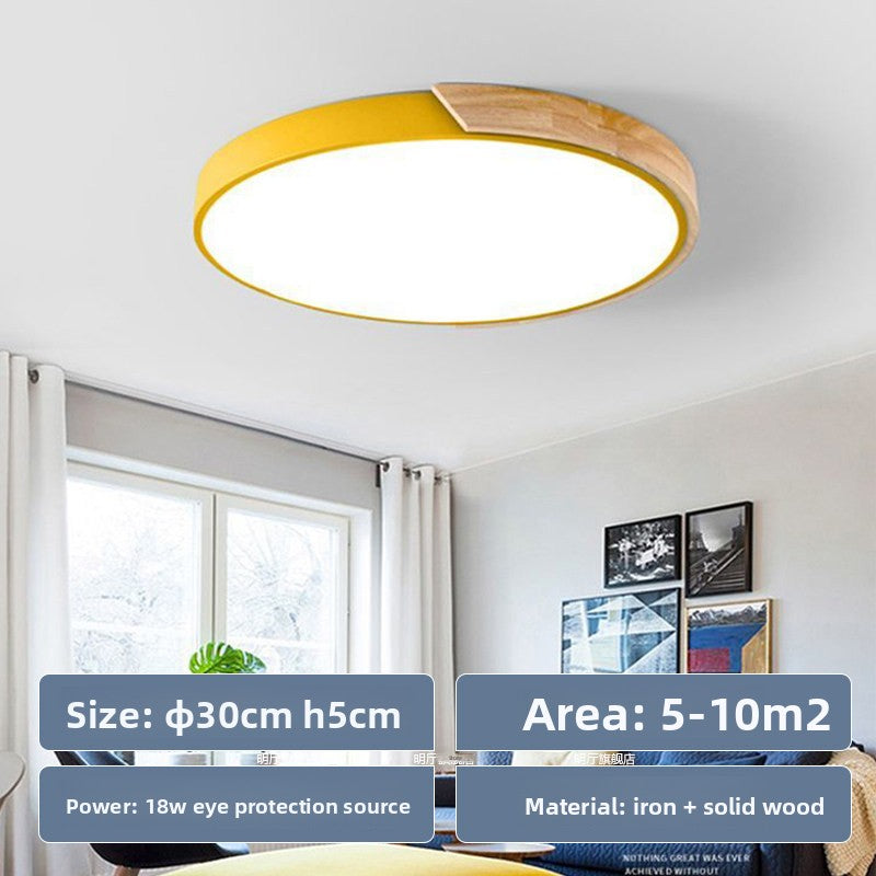 Nordic Smart LED Ceiling Light with Remote Control – Dimmable & Eye-Friendly