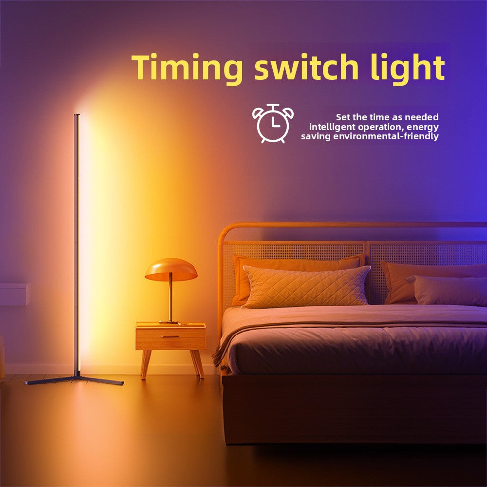 RGBIC Floor Corner Ambient Light – 16 Million Colors, Bluetooth App & Remote Control