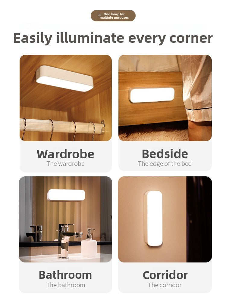 Rechargeable Motion Sensor Night Light – Smart LED with Auto On/Off & USB-C Charging