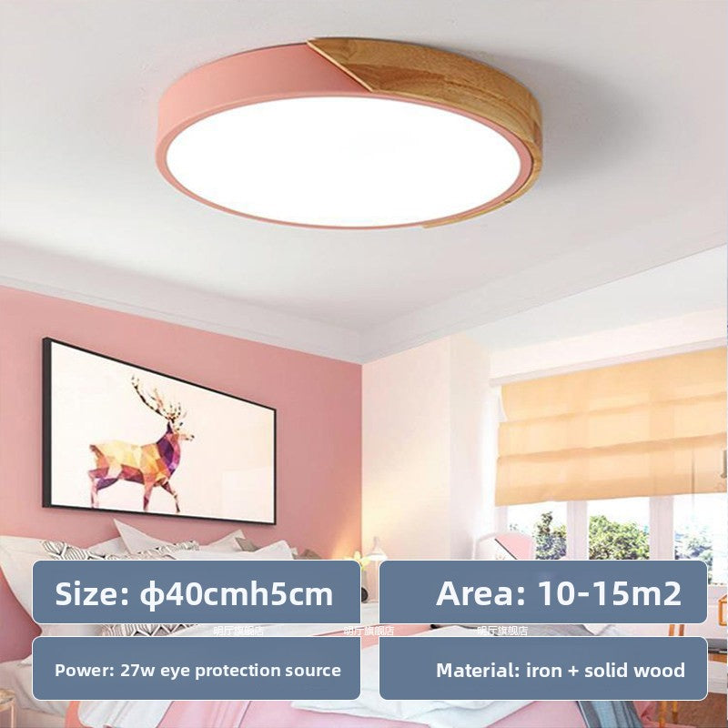 Nordic Smart LED Ceiling Light with Remote Control – Dimmable & Eye-Friendly