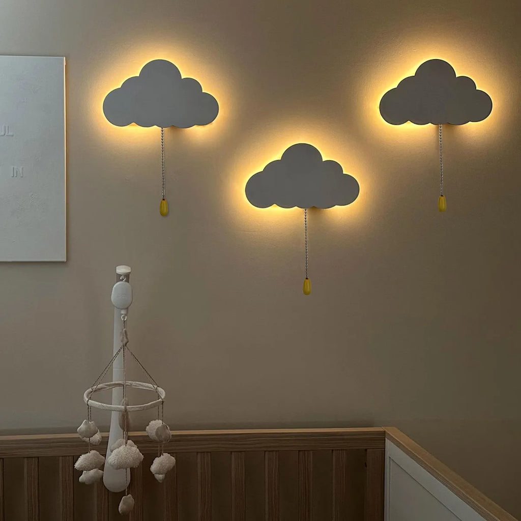 Floating Cloud Wall Night Light – Whimsical LED Lamp for Nursery & Kids' Rooms