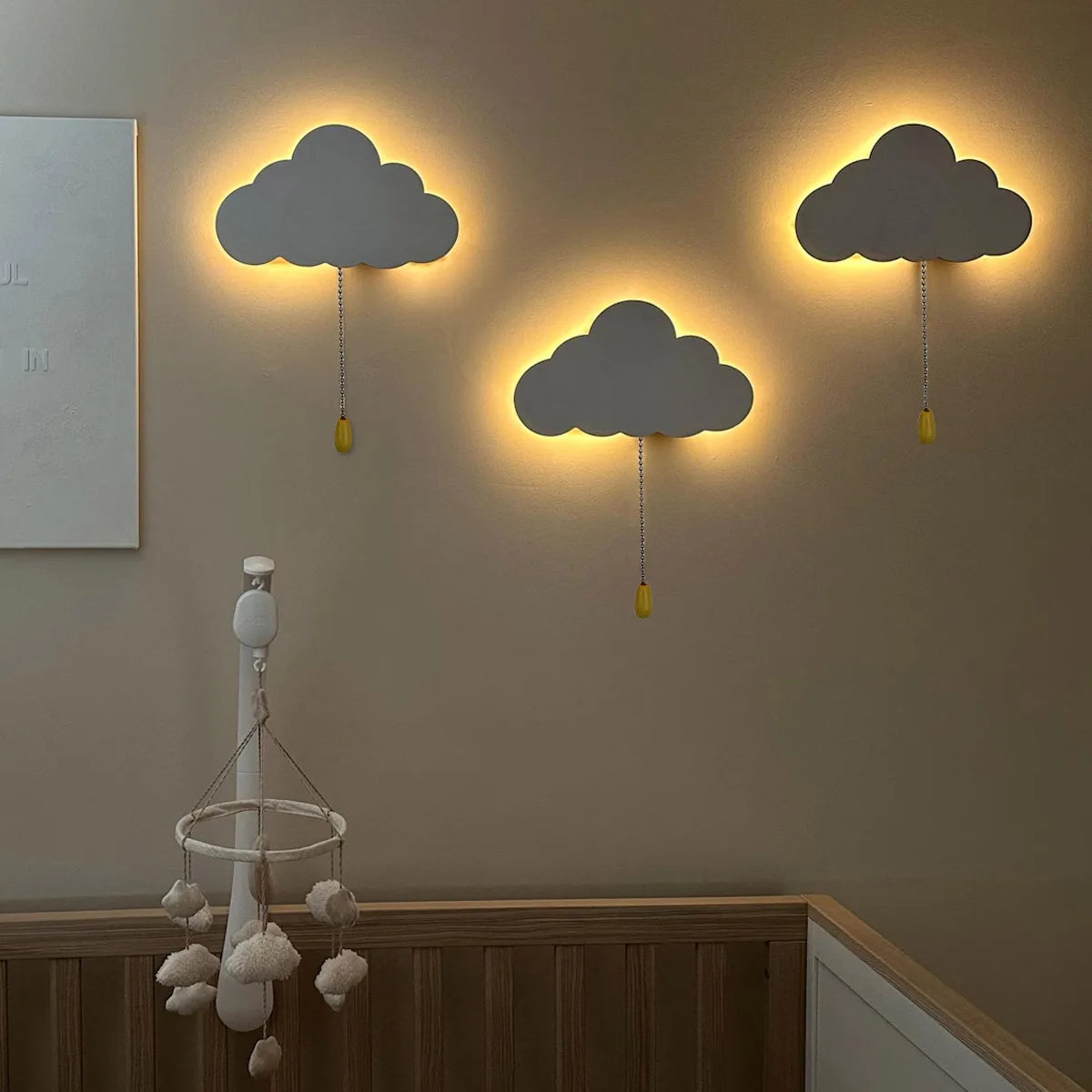 Floating Cloud Wall Night Light – Whimsical LED Lamp for Nursery & Kids' Rooms
