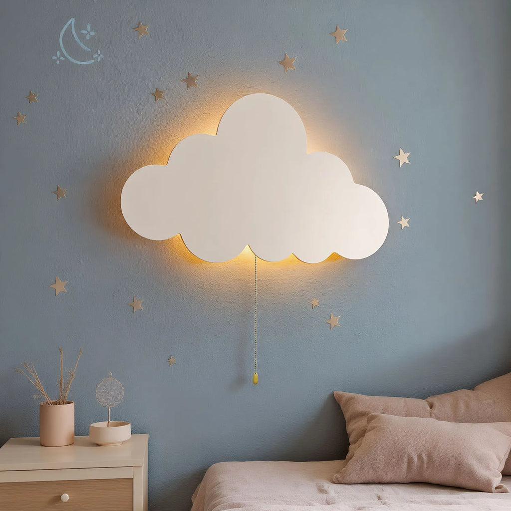 Floating Cloud Wall Night Light – Whimsical LED Lamp for Nursery & Kids' Rooms