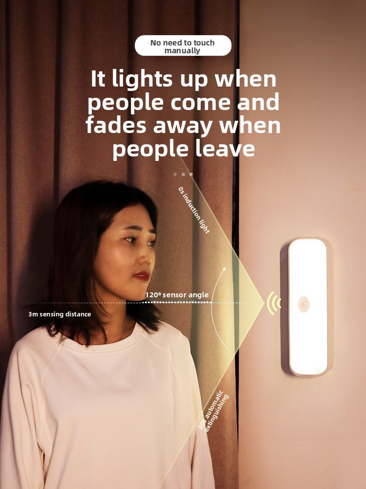 Rechargeable Motion Sensor Night Light – Smart LED with Auto On/Off & USB-C Charging